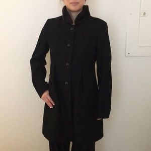 Express Faux Fur Collar Peacoat
